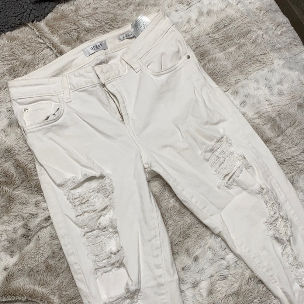 Guess mid rise skinny jeans
